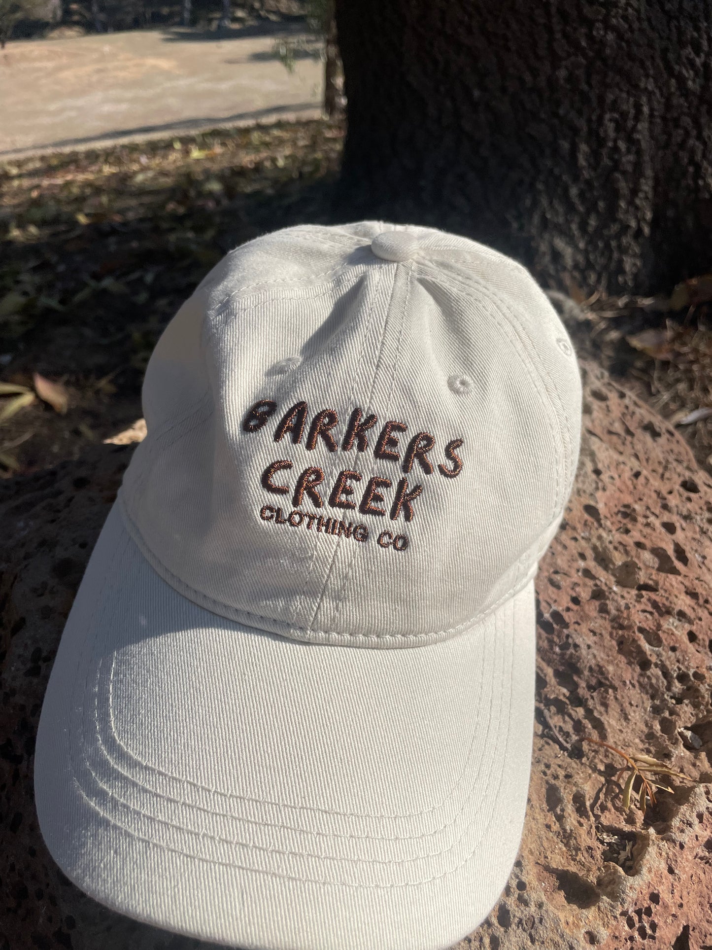 Beige with Chocolate adults size cap🧢