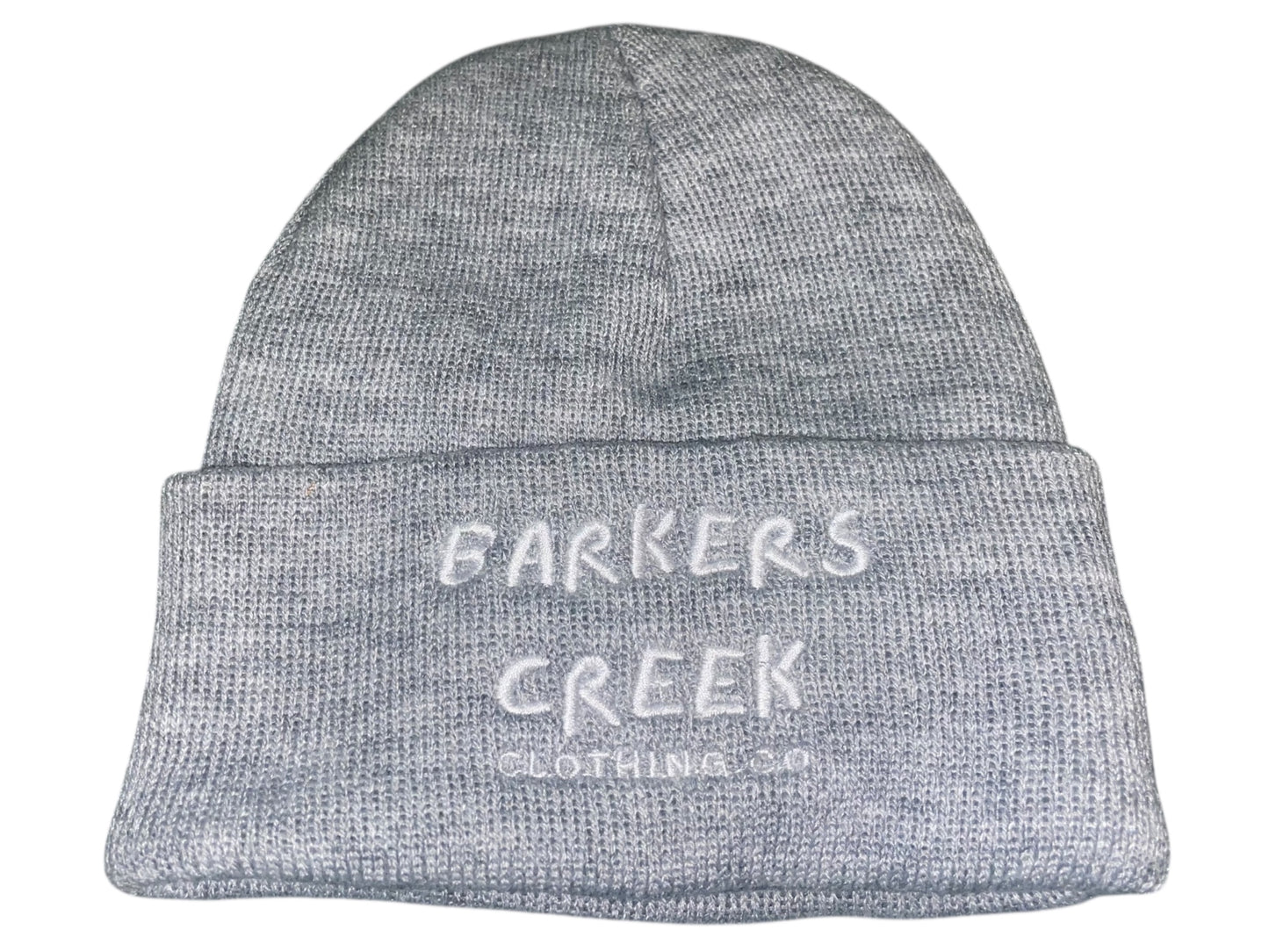 Light grey beanie fun logo