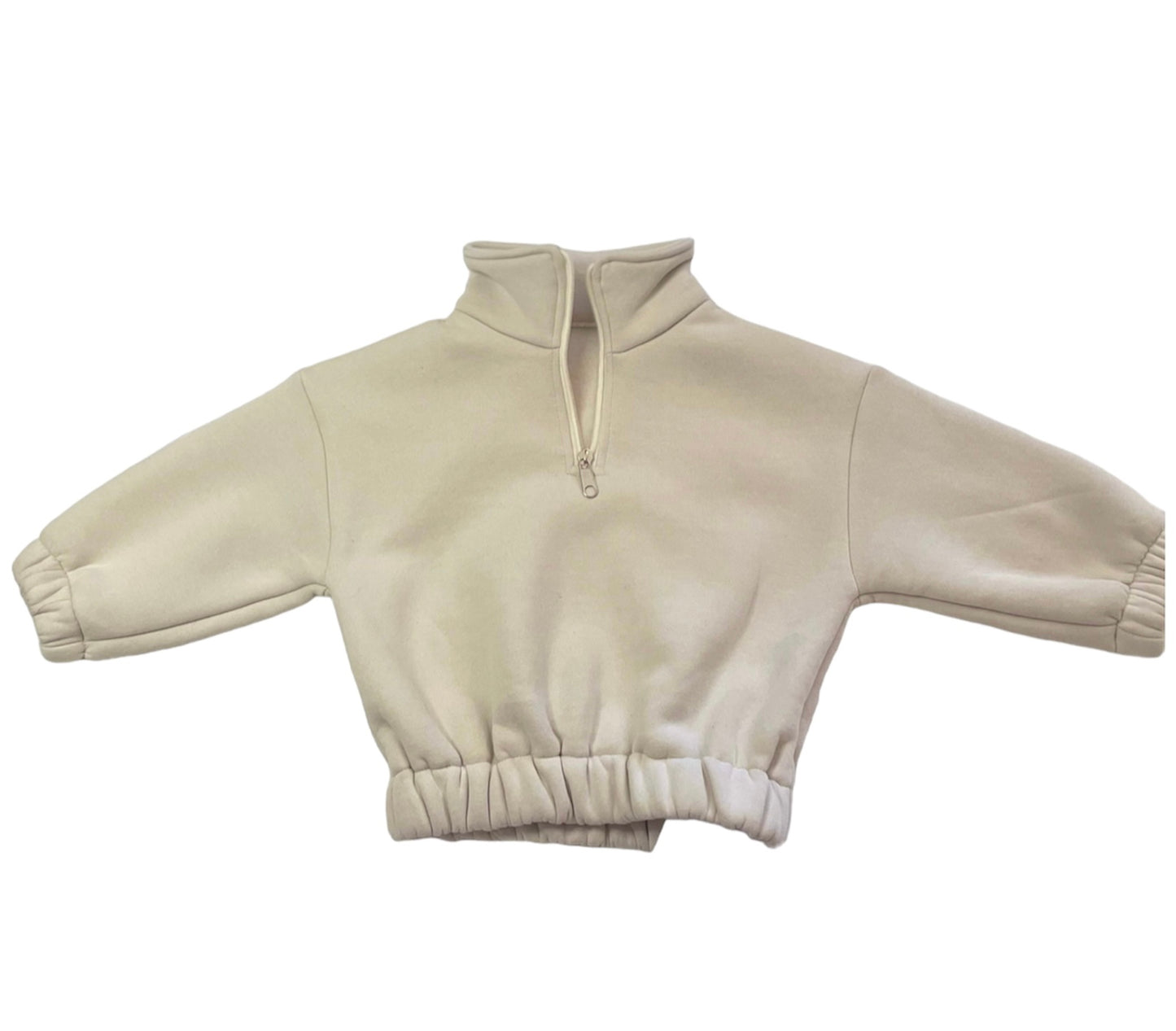 cream zip set