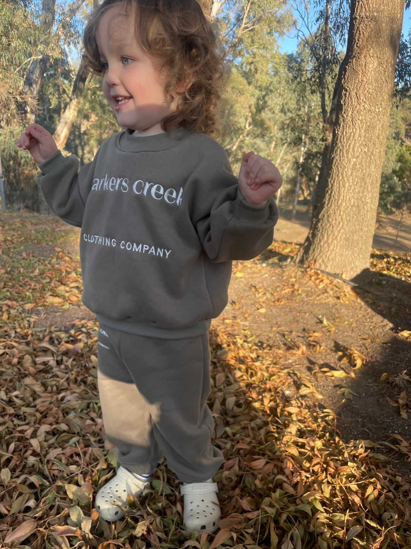 Gum-nut tracksuit set